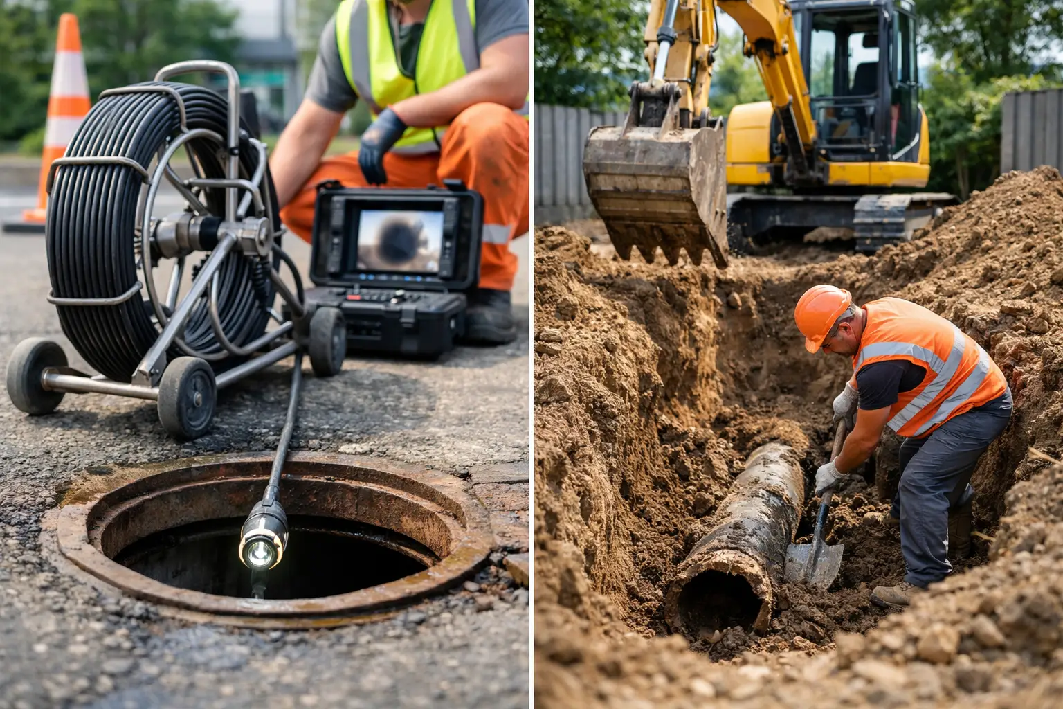 CCTV Drainage Survey Versus Excavation Compared